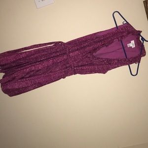 Purple and pink dress